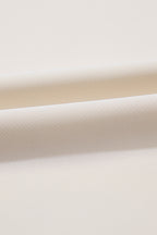 Oatmeal Contrast Geometric Print Patchwork V Neck Short Sleeve Plus Size Top