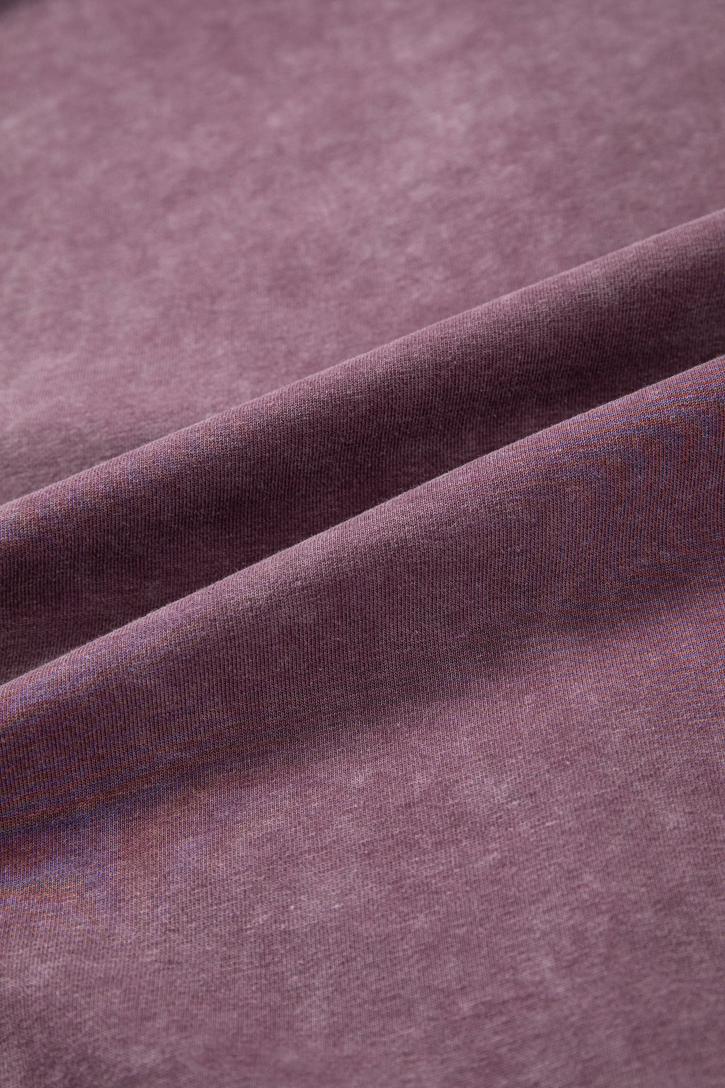 Red Sandalwood Mineral Wash Exposed Seam Side Slit Sweatshirt