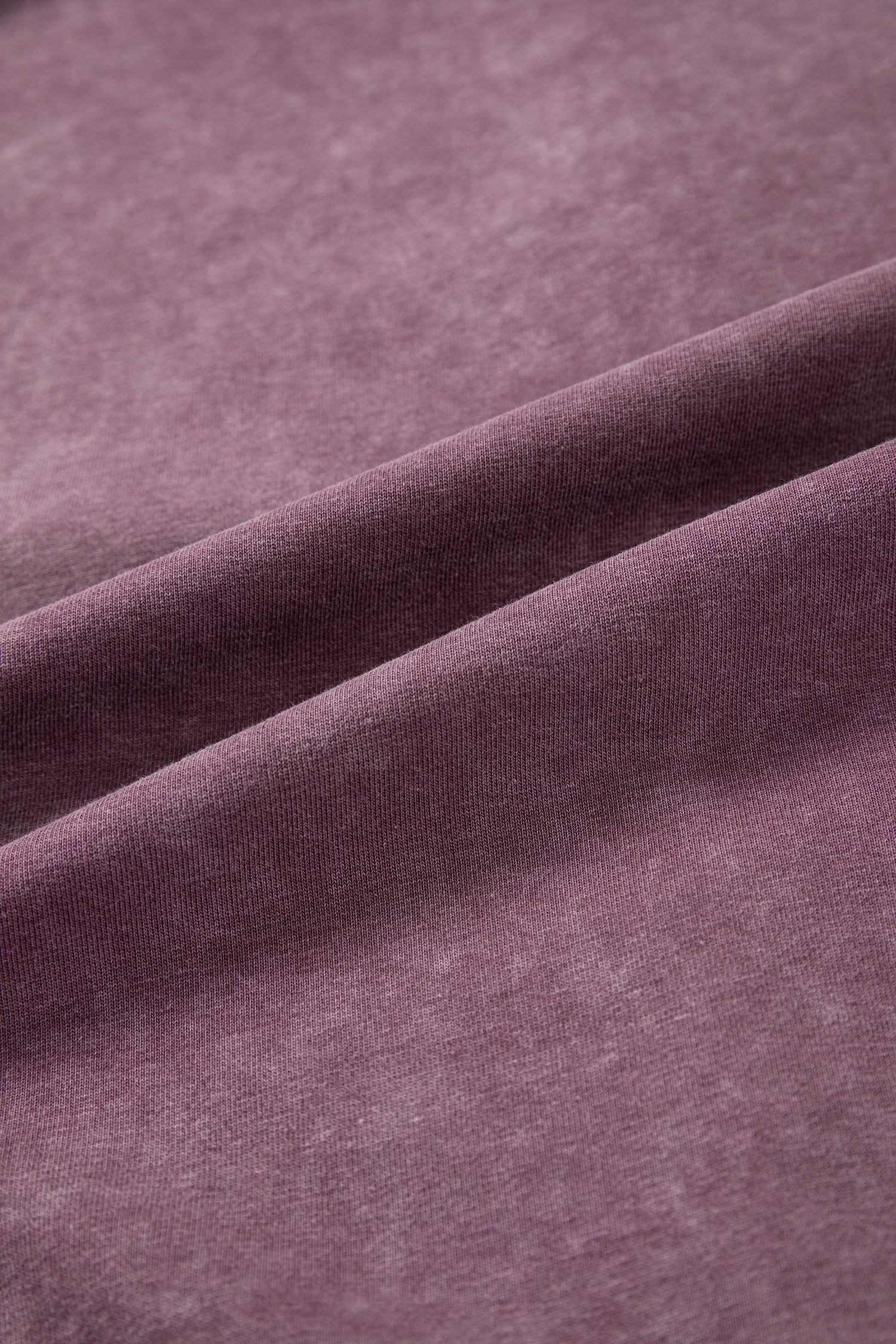 Red Sandalwood Mineral Wash Exposed Seam Side Slit Sweatshirt