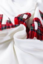 White Plaid MERRY Christmas Vacation Sweatshirt