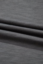 Dark Grey Double Ruffled Short Sleeve Plus Size Top