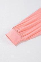 Light Blue Colorblock Striped Drop Shoulder Loose Top