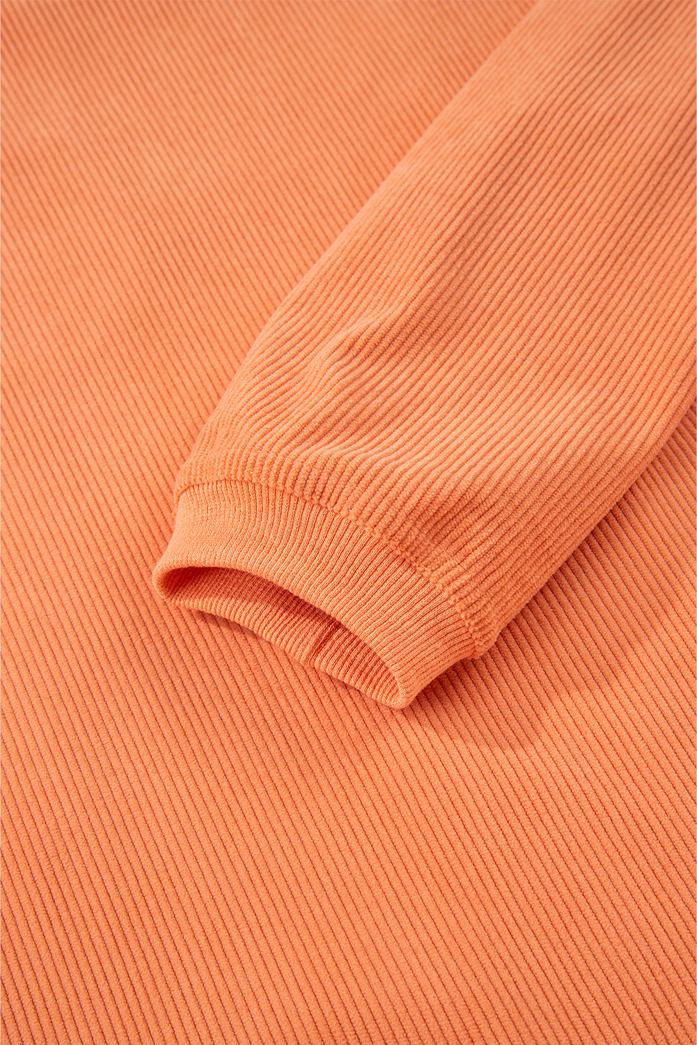 Orange Sequin Pumpkin Patched Twisted Rib Baggy Sweatshirt