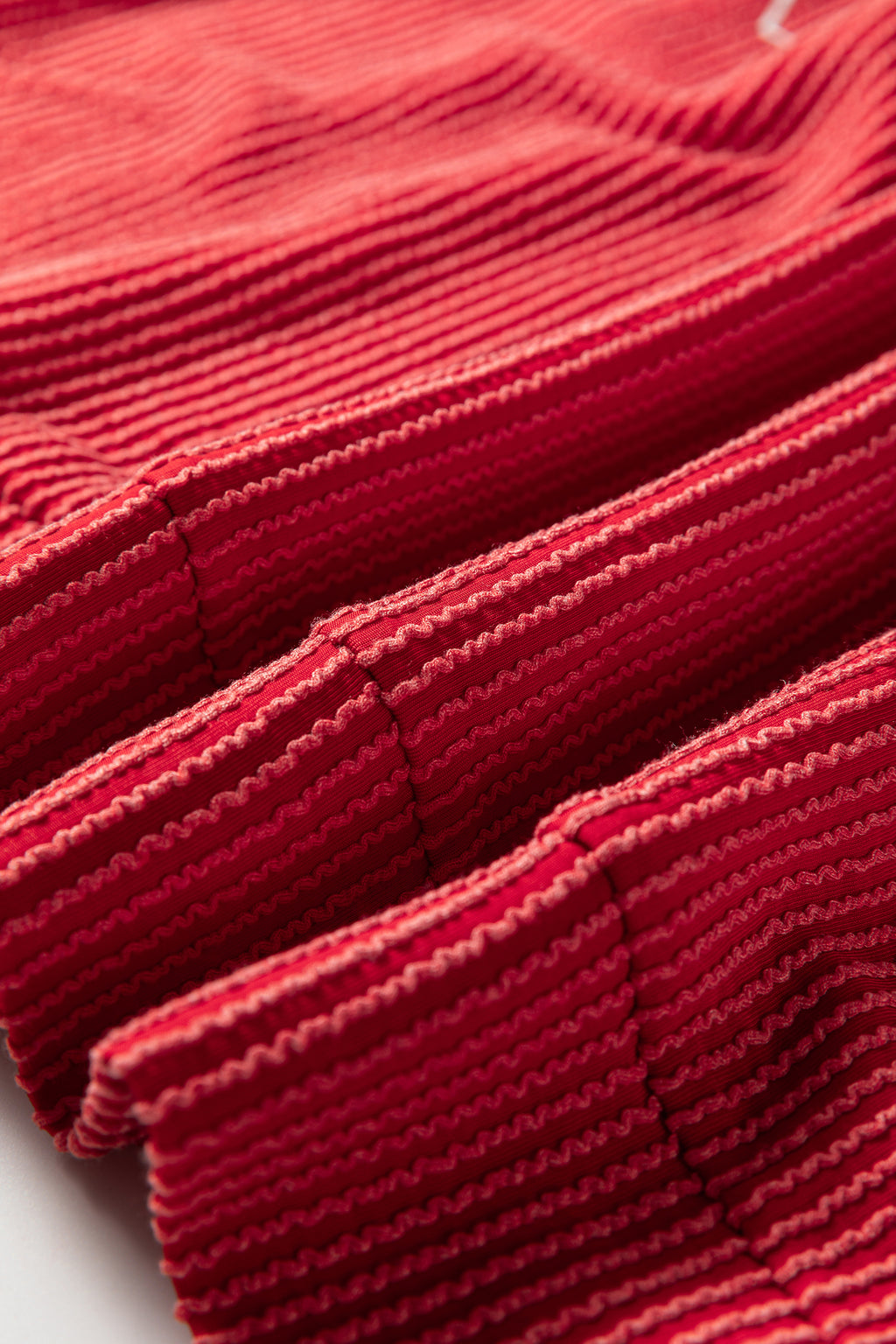 Racing Red Twisted Rib Outlined Merry Letter Graphic Loose Long Sleeve Top