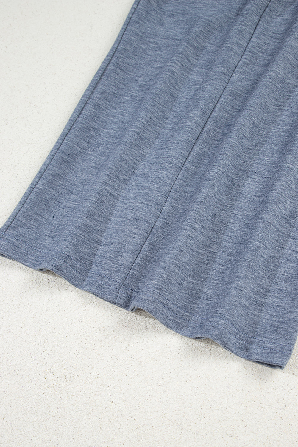 Frilled Detail Wide Leg Drawstring Elastic Waistband Pants