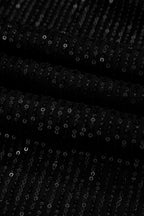 Black Sequin Racerback Tank