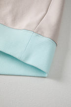 Jet Stream Striped Colorblock Patchwork Drop Shoulder Sweatshirt